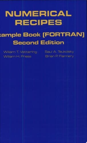 Cover of Numerical Recipes in FORTRAN The Art of Scientific Computing