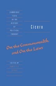 Cover of Cicero: On the Commonwealth and On the Laws