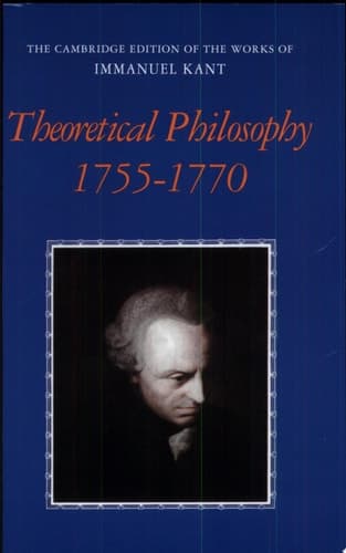 Cover of Theoretical Philosophy, 1755-1770