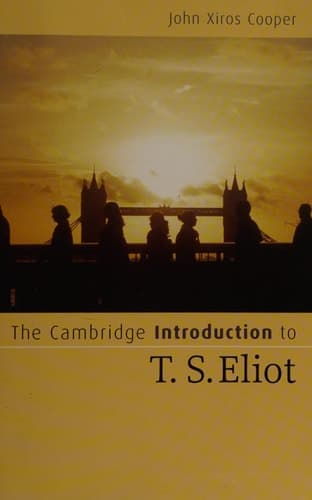 Cover of The Cambridge Introduction to T. S. Eliot