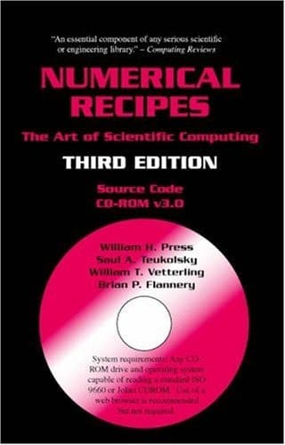 Cover of Numerical Recipes Source Code CD-ROM 3rd Edition: The Art of Scientific Computing