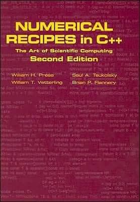 Cover of Numerical Recipes in C++ The Art of Scientific Computing
