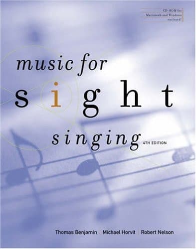 Cover of Music for Sight Singing