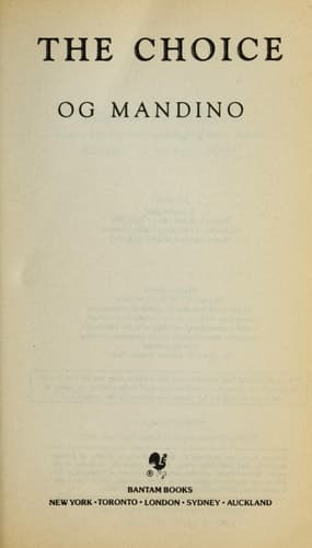 Cover of The Choice A Surprising New Message of Hope