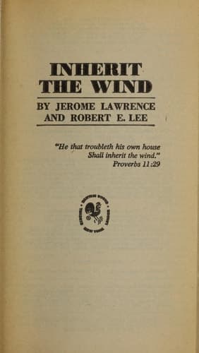 Cover of Inherit the Wind