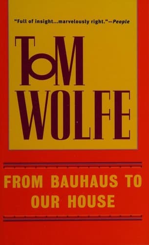 Cover of From Bauhaus to Our House