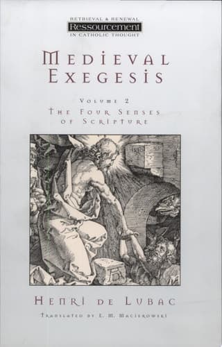 Cover of Medieval Exegesis Vol 2 The Four Senses Of Scripture