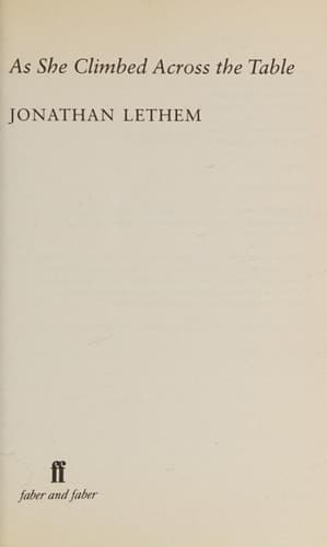 Cover of As She Climbed Across the Table