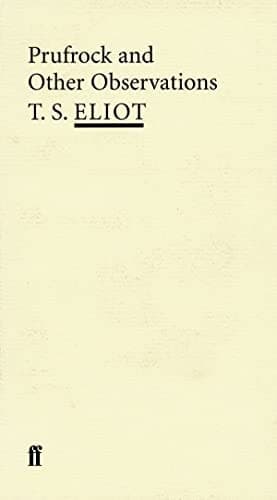 Cover of Prufrock and Other Observations