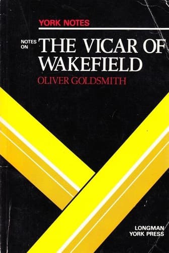 Cover of Oliver Goldsmith The Vicar of Wakefield Notes