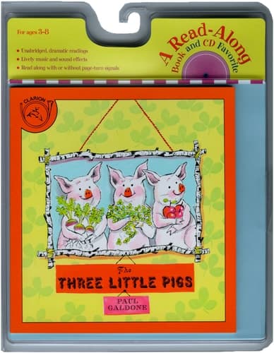 Cover of The Three Little Pigs Book & Cd (Paul Galdone Nursery Classic)
