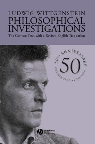 Cover of Philosophical Investigations The German Text, with a Revised English Translation