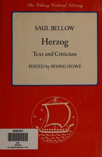 Cover of Herzog: 2Viking Critical Edition (The Viking critical library)