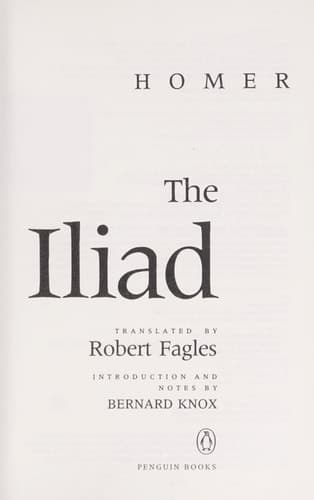 Cover of The Iliad