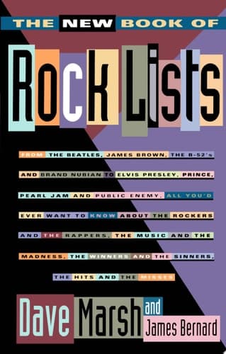 Cover of New Book of Rock Lists