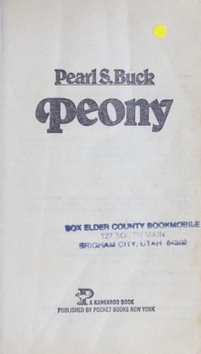 Cover of Peony
