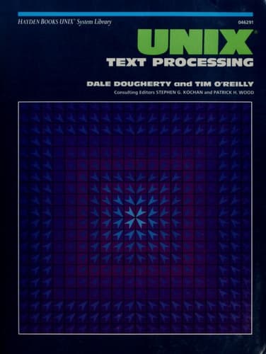 Cover of UNIX text processing (Hayden Books UNIX library system)