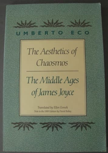 Cover of The Aesthetics of Chaosmos: The Middle Ages of James Joyce