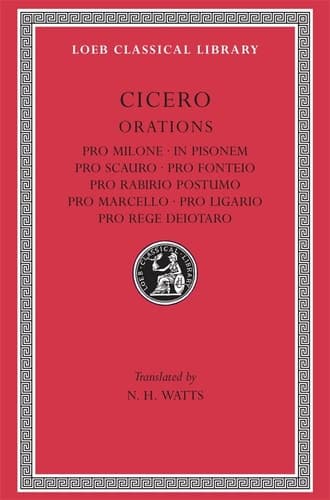 Cover of Cicero in twenty-eight volumes. Pro Milone