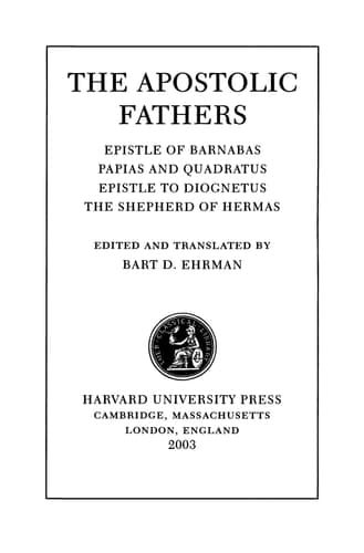 Cover of The Apostolic Fathers