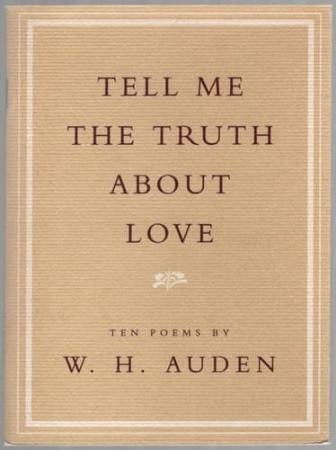 Cover of Tell Me the Truth about Love Ten Poems