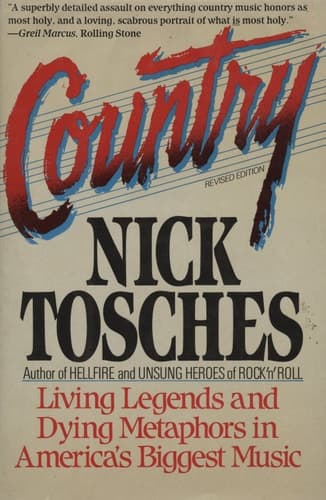 Cover of Country: Living Legends and Dying Metaphors in America's Biggest Music