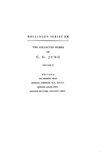 Cover of The Collected Works of C.G. Jung