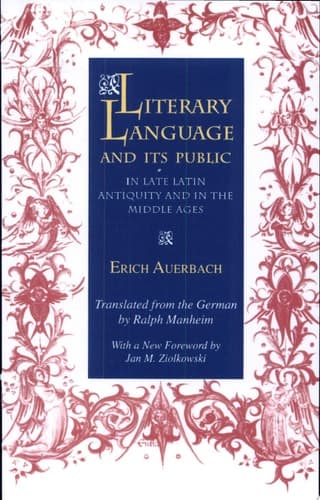 Cover of Literary Language & Its Public in Late Latin Antiquity and in the Middle Ages