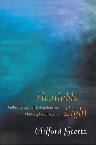 Cover of Available Light Anthropological Reflections on Philosophical Topics
