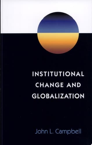 Cover of Institutional Change and Globalization
