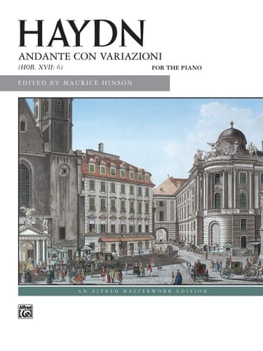 Cover of Andante Con Variazioni Hob. XVII: 6 for the Piano
