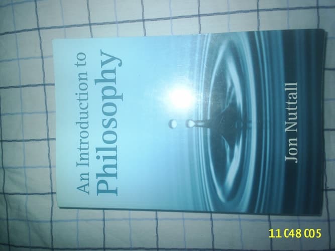 Cover of An Introduction to Philosophy