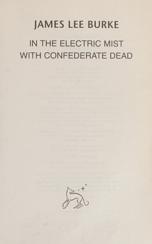 Cover of In the Electric Mist with Confederate Dead