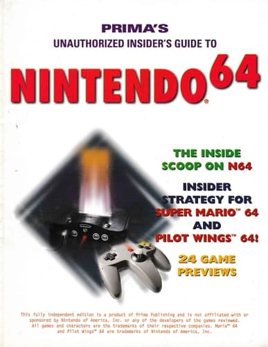 Cover of Unauthorized Insider's Guide to Nintendo 64