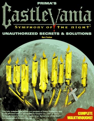 Cover of Castlevania A Symphony of the Night: Unauthorized Secrets and Solutions