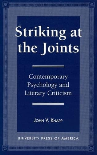 Cover of Striking at the Joints: Contemporary Psychology and Literary Criticism