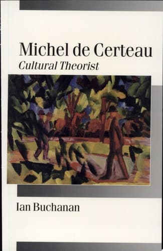 Cover of Michel de Certeau Cultural Theorist