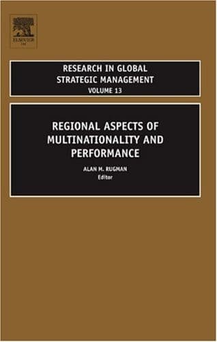 Cover of Regional Aspects of Multinationality and Performance