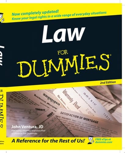 Cover of Law For Dummies