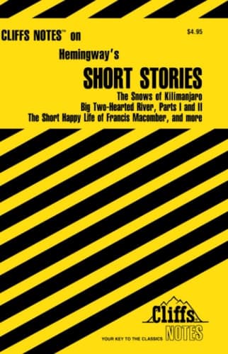 Cover of CliffsNotes Hemingway's Short Stories