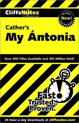 Cover of Cliffs Notes Cather, Willa. My Antonia