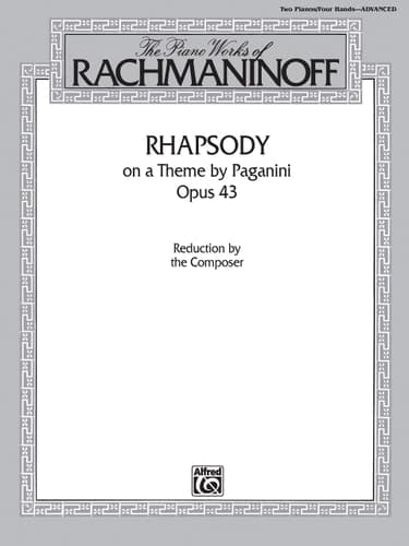 Cover of Rapsodie en forme de variations sur un thème de Paganini