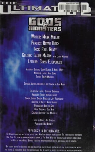 Cover of Ultimates 2 - Volume 1 Gods and Monsters