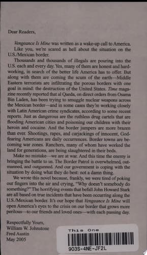 Cover of Vengeance Is Mine