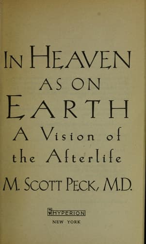 Cover of In Heaven as on Earth A Vision of the Afterlife