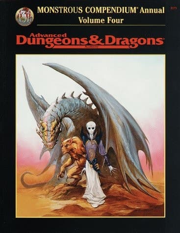 Cover of Monstrous Compendium Annual, Vol. 4 (Advanced Dungeons & Dragons Accessory, No. 2173)