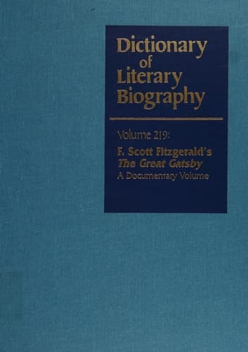 Cover of Dictionary of Literary Biography