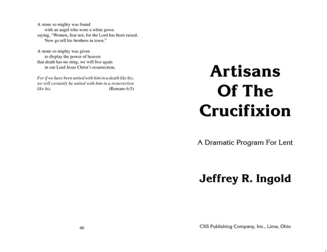 Cover of Artisans of the Crucifixion A Dramatic Program for Lent