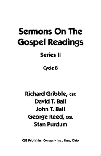 Cover of Sermons on the Gospel Readings Series II, Cycle B