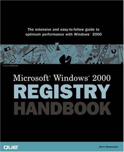 Cover of Microsoft Windows 2000 Registry Handbook
